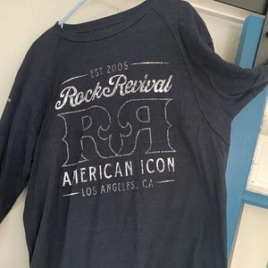 Men’s long-sleeved Rock Revival t-shirt